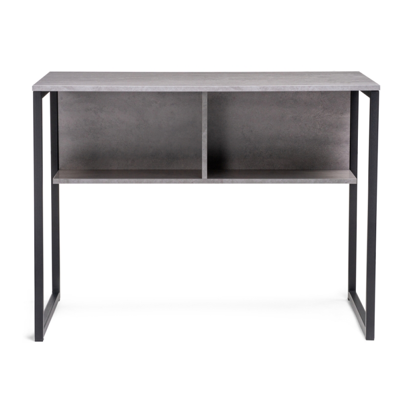 Письменный стол Клер Лофт матовый черный  / бетон