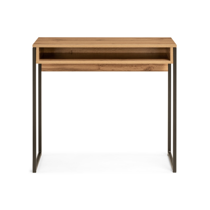 Письменный стол Лео Лофт 85х39х75 дуб вотан / матовый черный