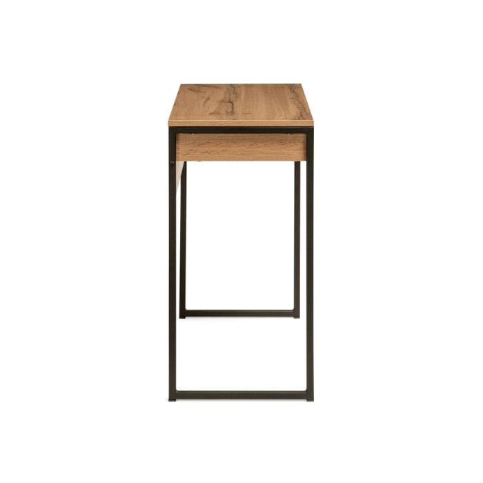 Письменный стол Лео Лофт 85х39х75 дуб вотан / матовый черный