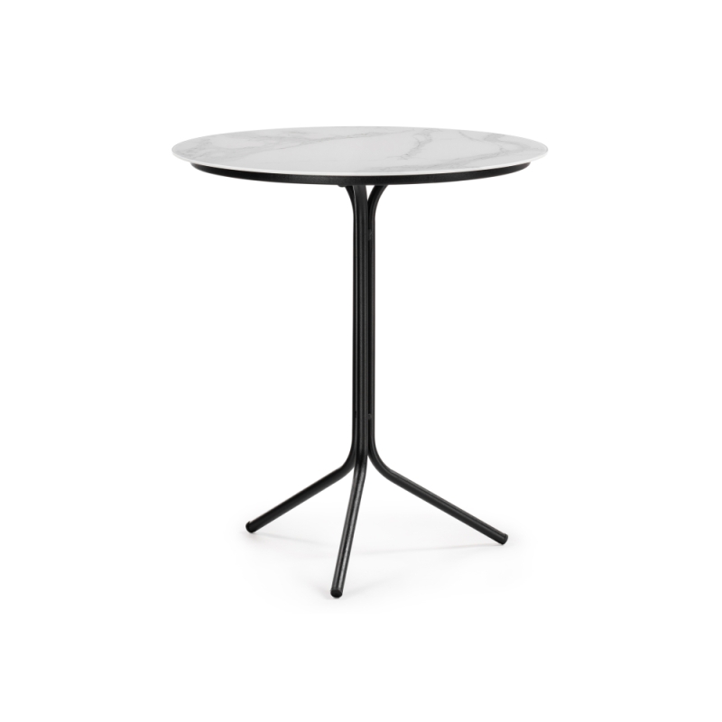 Комплект столиков Рускус белый мрамор / серый мрамор / галифакс