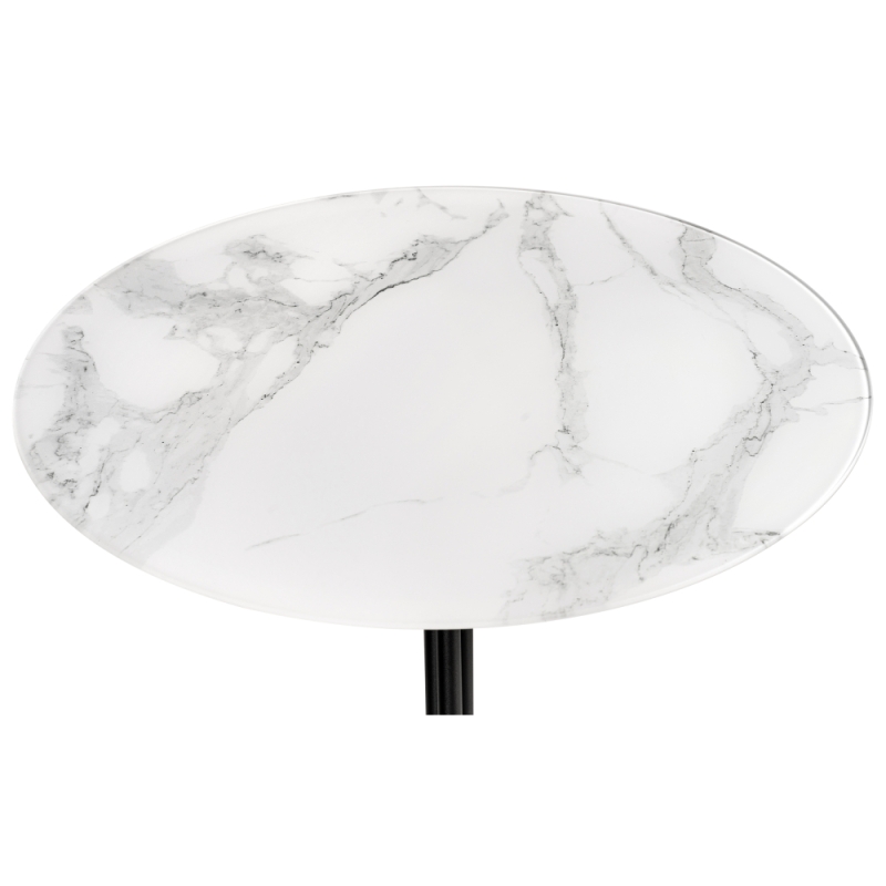 Комплект столиков Рускус белый мрамор / серый мрамор / галифакс