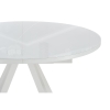 Стеклянный стол Трейси 110(150)х110х77 белый