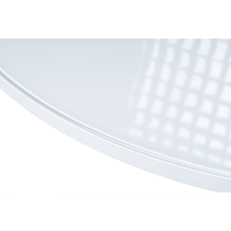 Стеклянный стол Лауриц 100х77 черный / белый