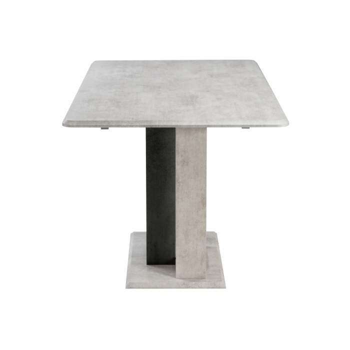 Стол на тумбе Санса 120(160)х80х76 камень темный / камень светлый