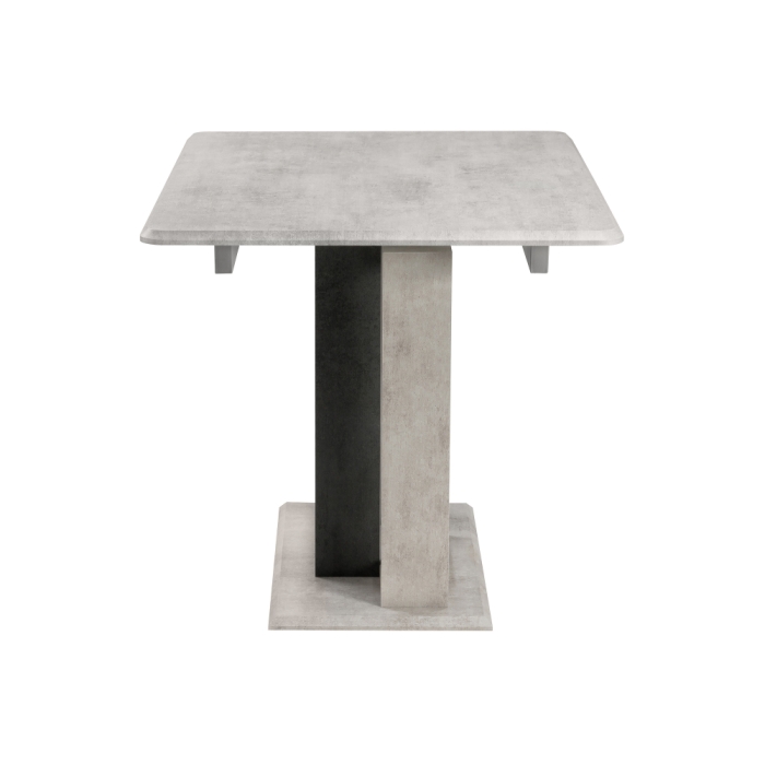 Стол на тумбе Санса 120(160)х80х76 камень темный / камень светлый