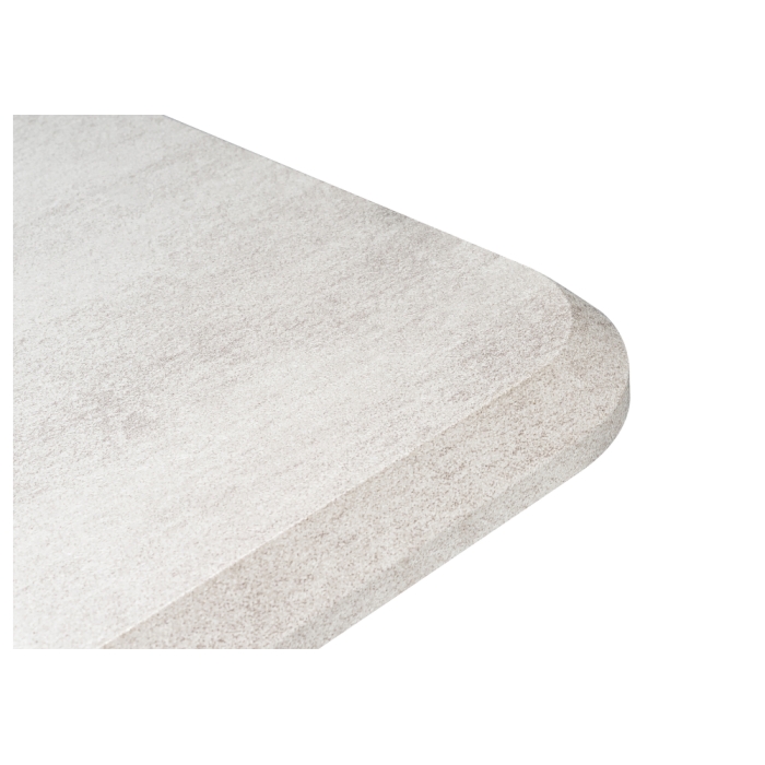 Стол на тумбе Санса 120(160)х80х76 камень темный / камень светлый