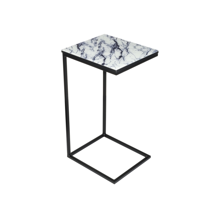 Журнальный столик Геркулес 30х34х62 белый мрамор