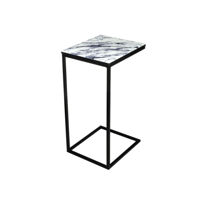 Журнальный столик Геркулес 30х34х62 белый мрамор