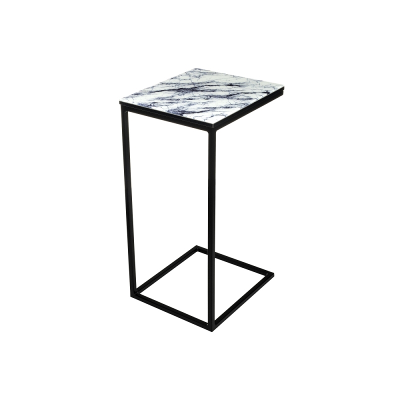 Журнальный столик Геркулес 30х34х62 белый мрамор