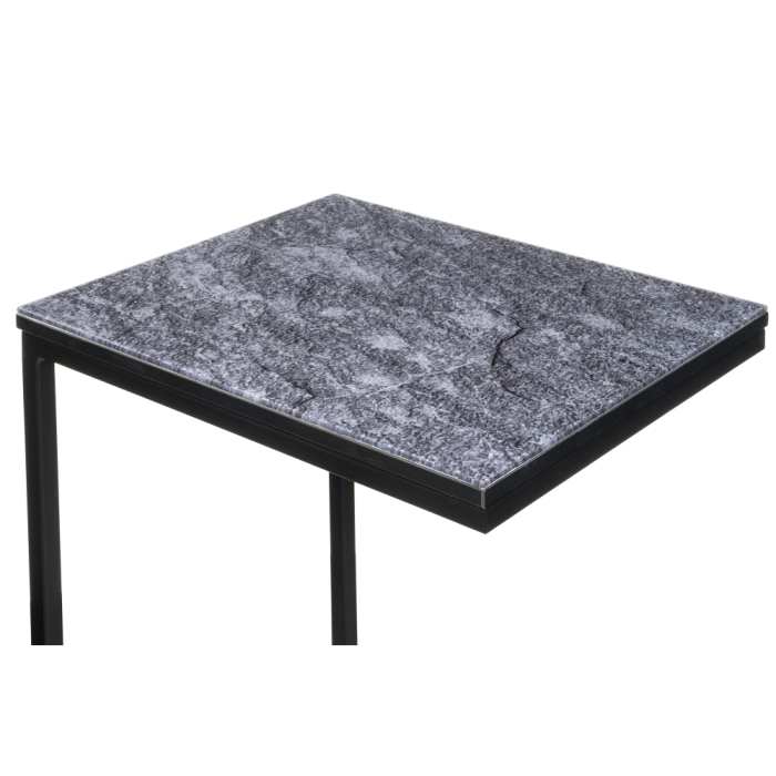 Журнальный столик Геркулес 30х34х62 серый мрамор