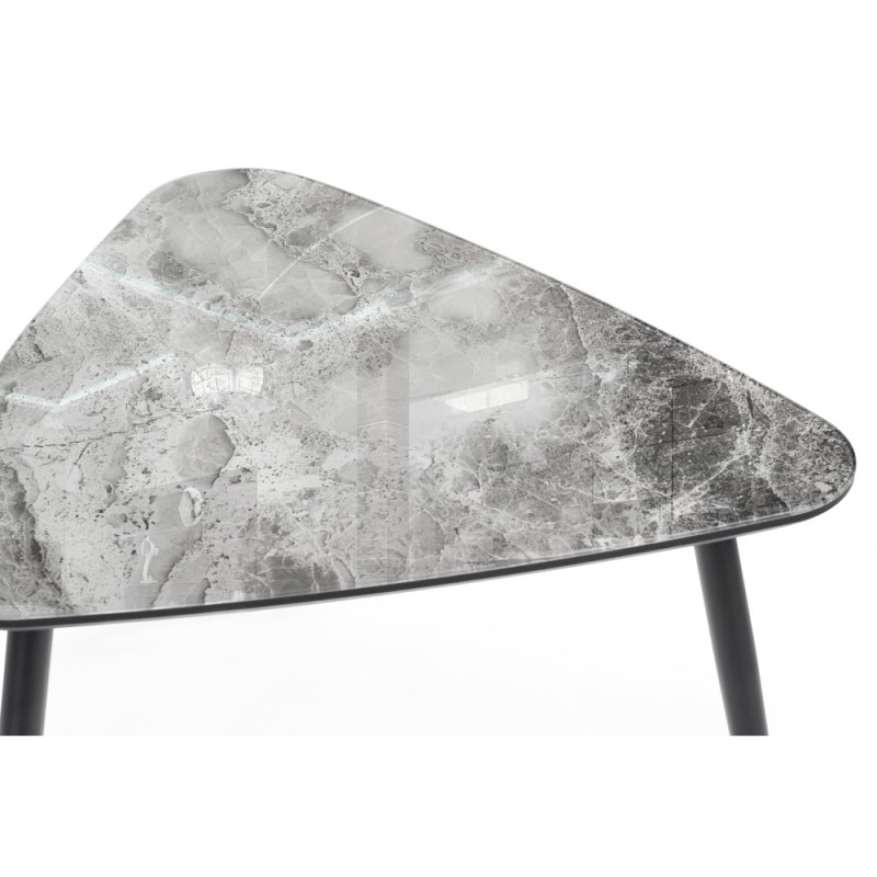 Журнальный столик Рамси 60х60х41 мрамор серый