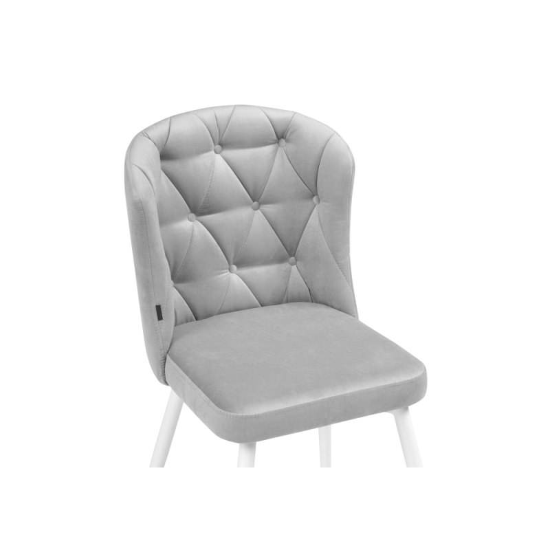 Стул на металлокаркасе Алиссум velutto 52 / белый