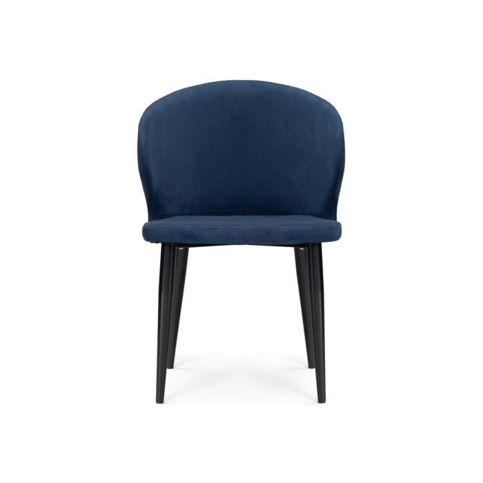 Стул на металлокаркасе Алсисар темно-синий / черный
