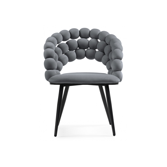 Стул на металлокаркасе Ball dark gray / black