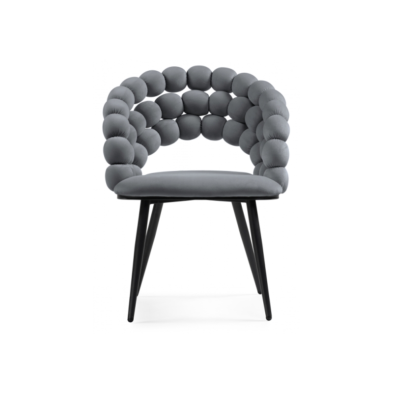 Стул на металлокаркасе Ball dark gray / black