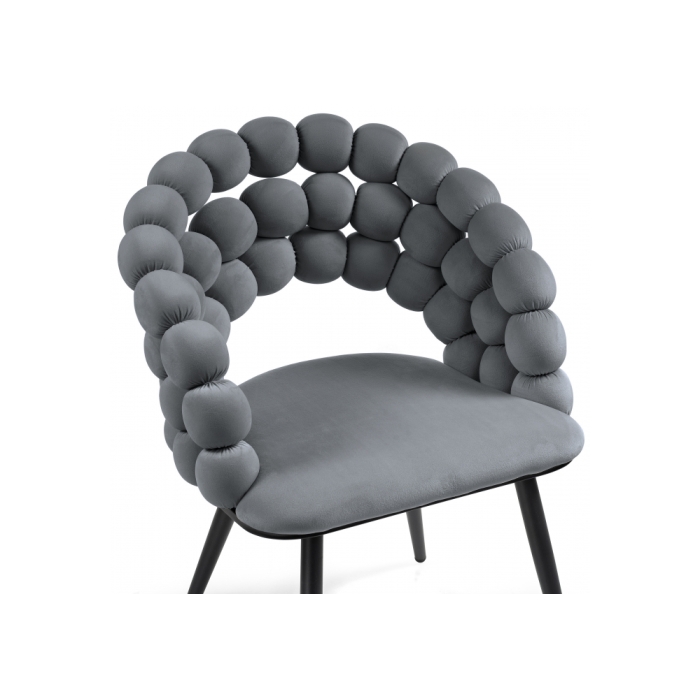 Стул на металлокаркасе Ball dark gray / black