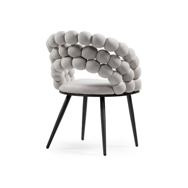 Стул на металлокаркасе Ball gray / black
