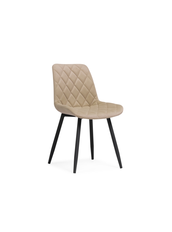 Стул на металлокаркасе Баодин Б/К бежевый / черный