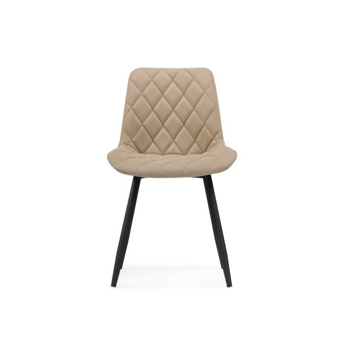 Стул на металлокаркасе Баодин Б/К бежевый / черный