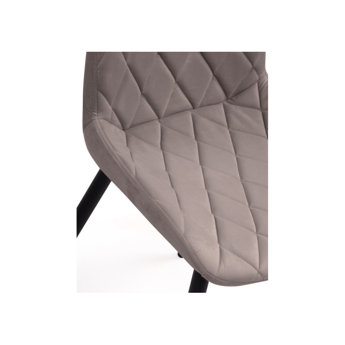 Стул на металлокаркасе Баодин Б/К латте / черный