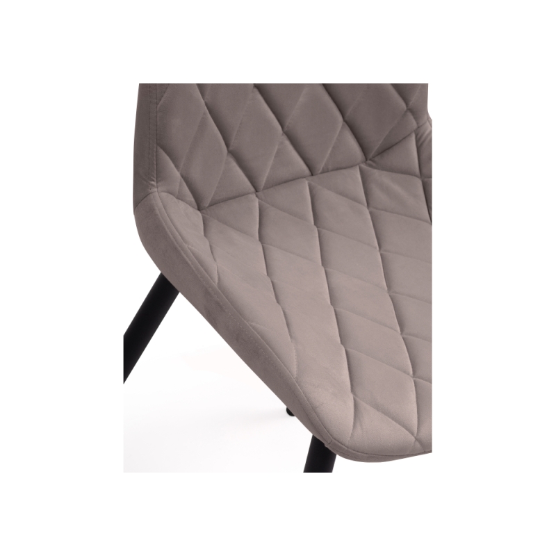 Стул на металлокаркасе Баодин Б/К латте / черный