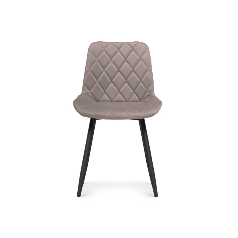 Стул на металлокаркасе Баодин Б/К латте / черный