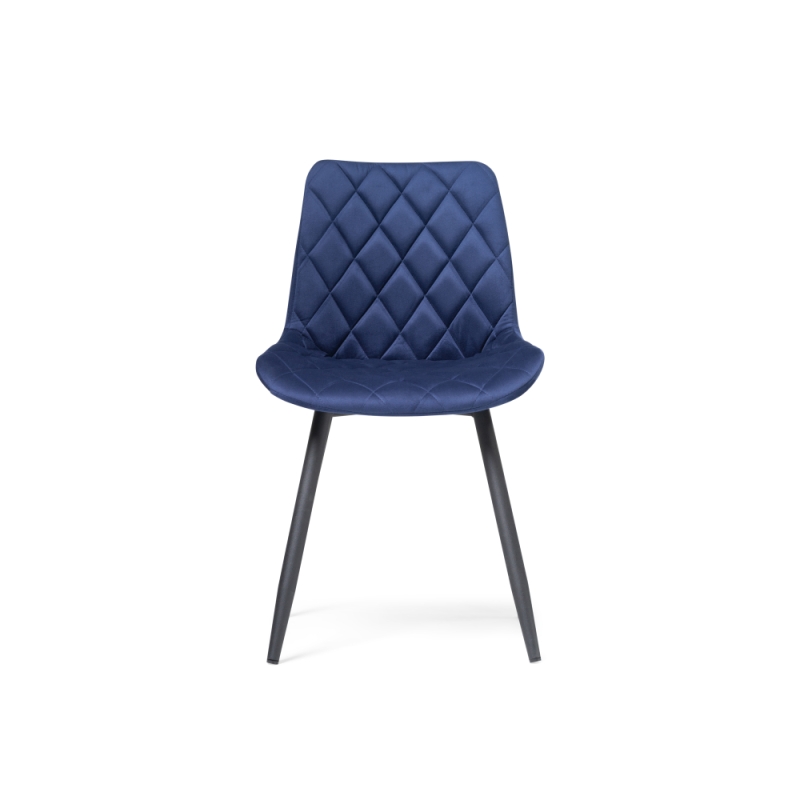 Стул на металлокаркасе Баодин Б/К синий / черный