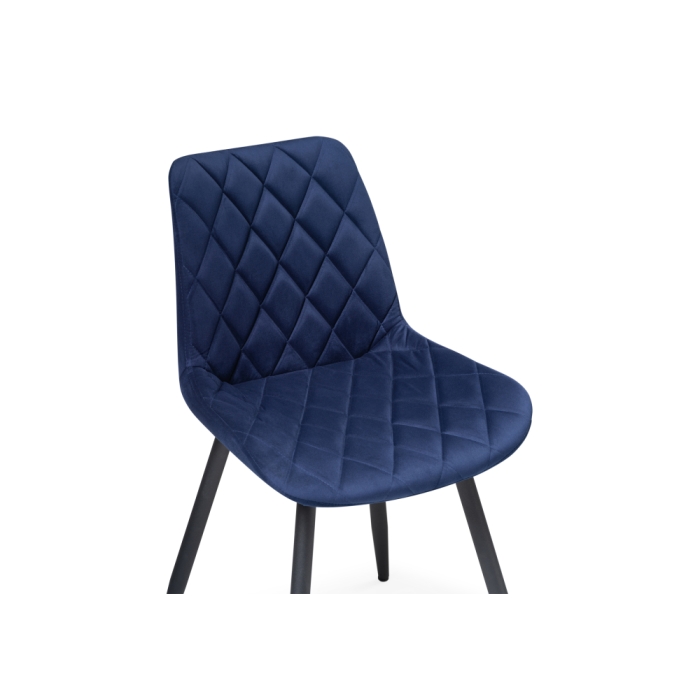 Стул на металлокаркасе Баодин Б/К синий / черный