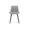 Стул на металлокаркасе Баодин Б/К светло-серый / черный