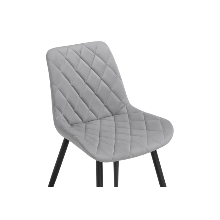 Стул на металлокаркасе Баодин Б/К светло-серый / черный