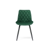 Стул на металлокаркасе Баодин Б/К зеленый / черный