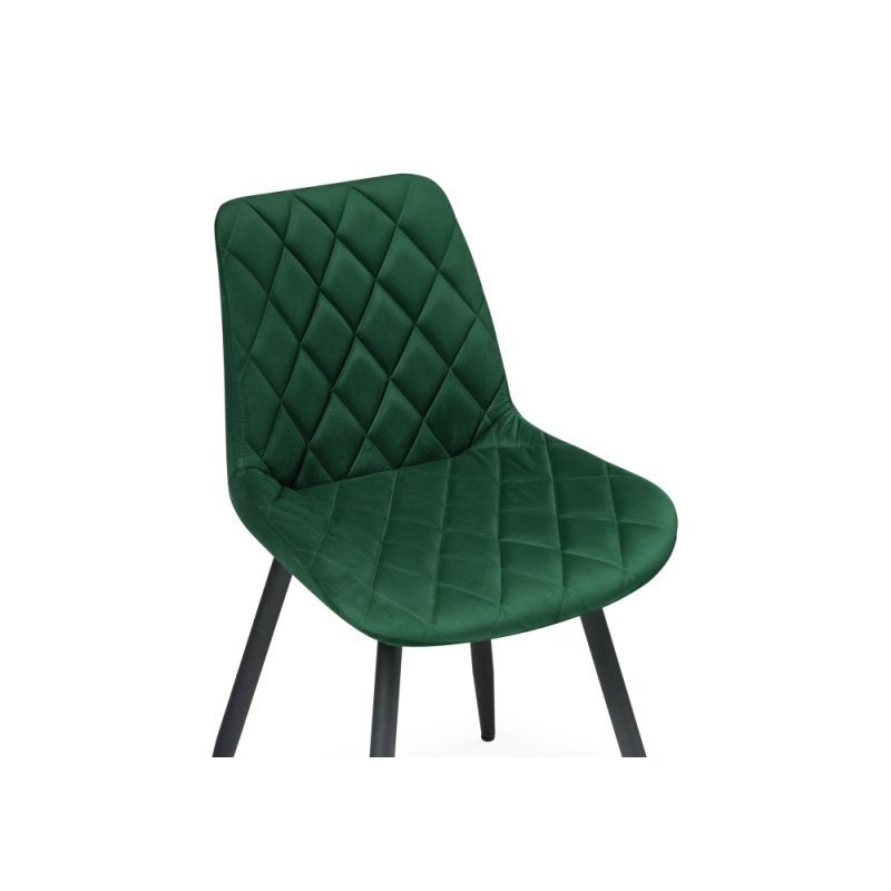 Стул на металлокаркасе Баодин Б/К зеленый / черный