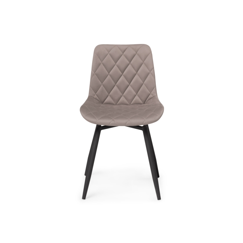 Стул на металлокаркасе Баодин К Б/К крутящийся латте / черный