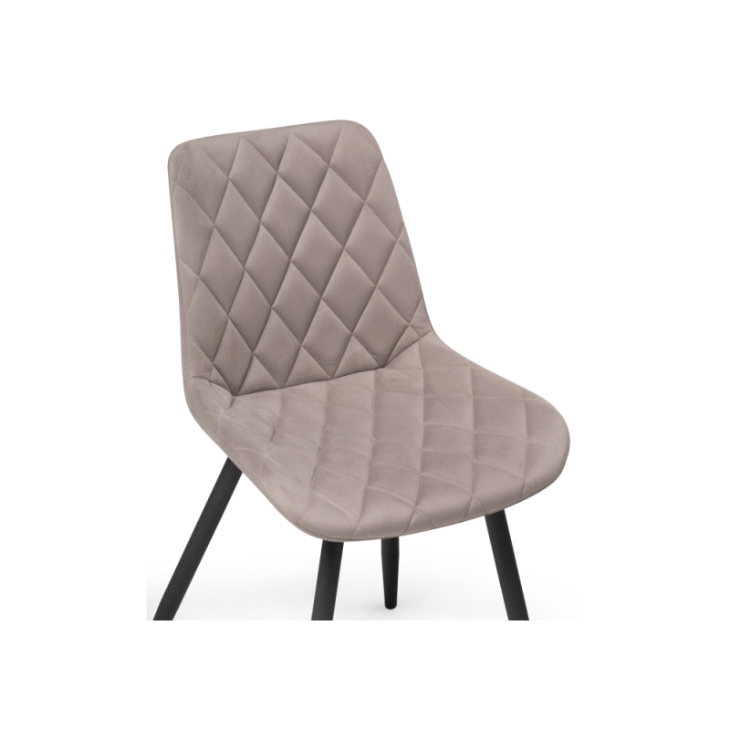 Стул на металлокаркасе Баодин К Б/К крутящийся латте / черный