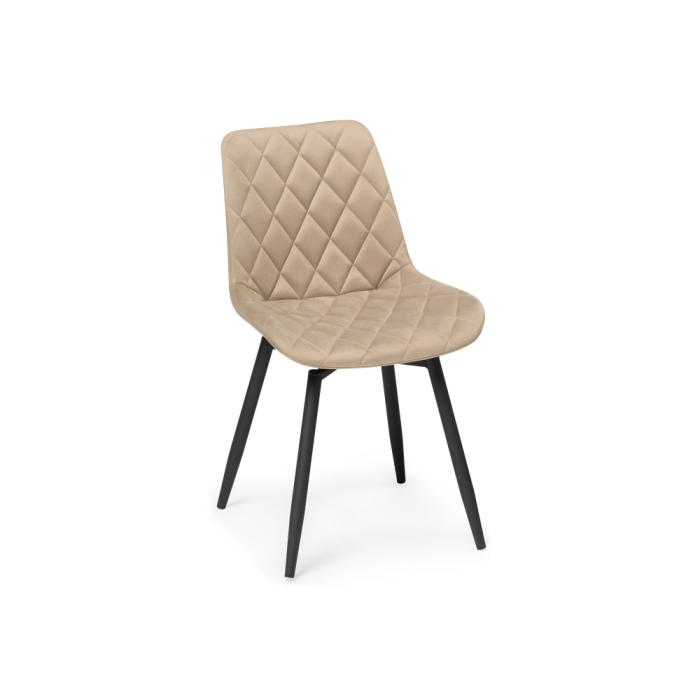 Стул на металлокаркасе Баодин К крутящийся бежевый / черный