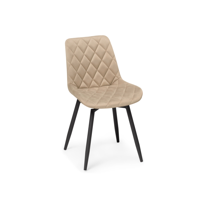 Стул на металлокаркасе Баодин К крутящийся бежевый / черный