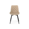 Стул на металлокаркасе Баодин К крутящийся бежевый / черный