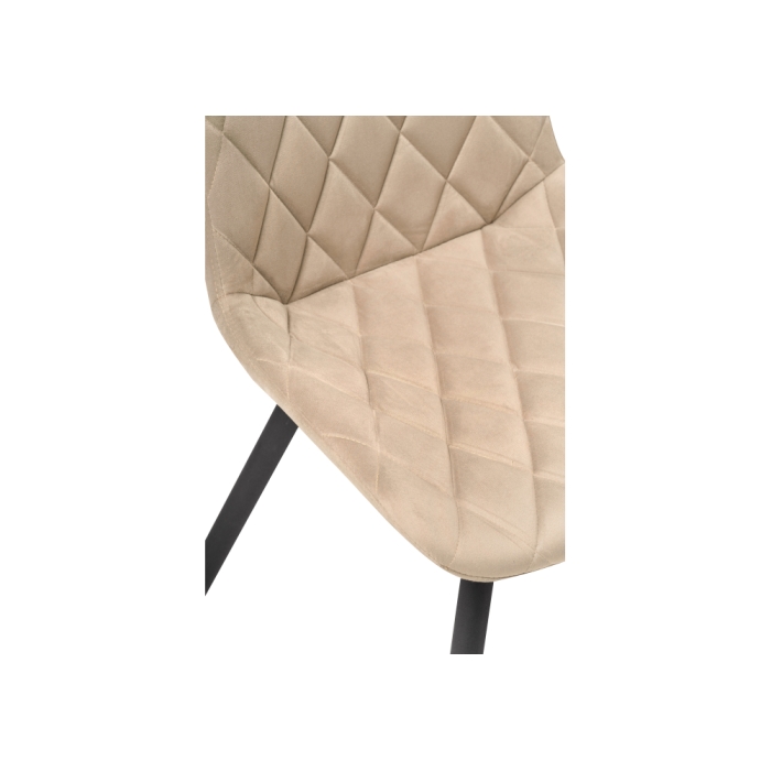 Стул на металлокаркасе Баодин К крутящийся бежевый / черный