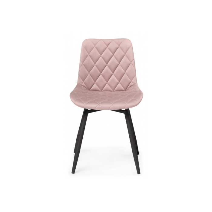 Стул на металлокаркасе Баодин К крутящийся розовый / черный