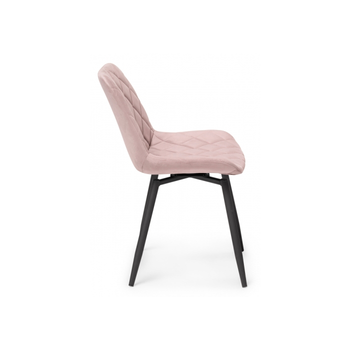 Стул на металлокаркасе Баодин К крутящийся розовый / черный