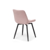 Стул на металлокаркасе Баодин К крутящийся розовый / черный