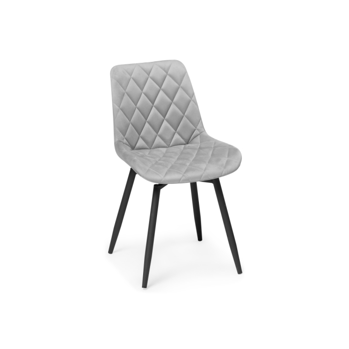 Стул на металлокаркасе Баодин К крутящийся светло-серый / черный