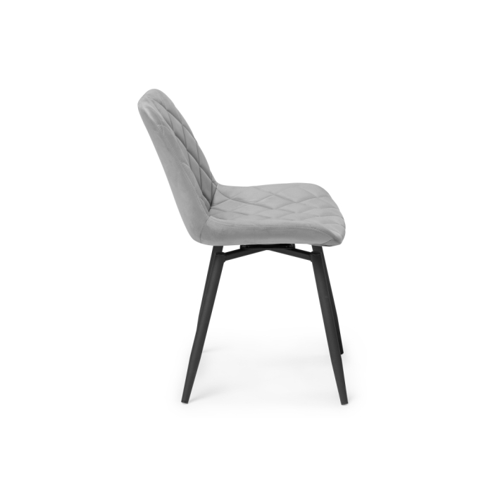 Стул на металлокаркасе Баодин К крутящийся светло-серый / черный