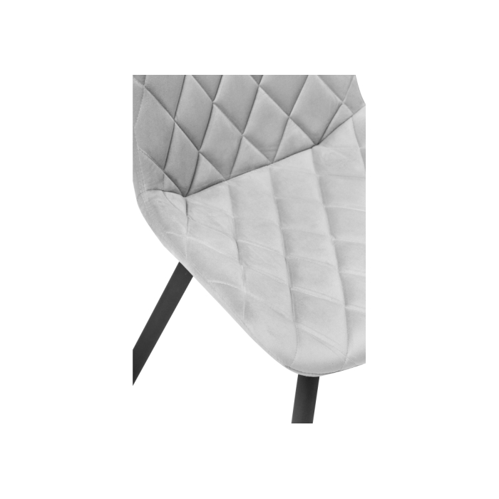 Стул на металлокаркасе Баодин К крутящийся светло-серый / черный