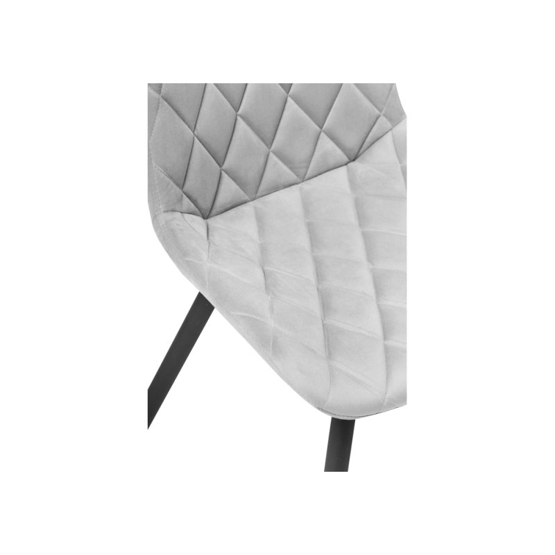 Стул на металлокаркасе Баодин К крутящийся светло-серый / черный