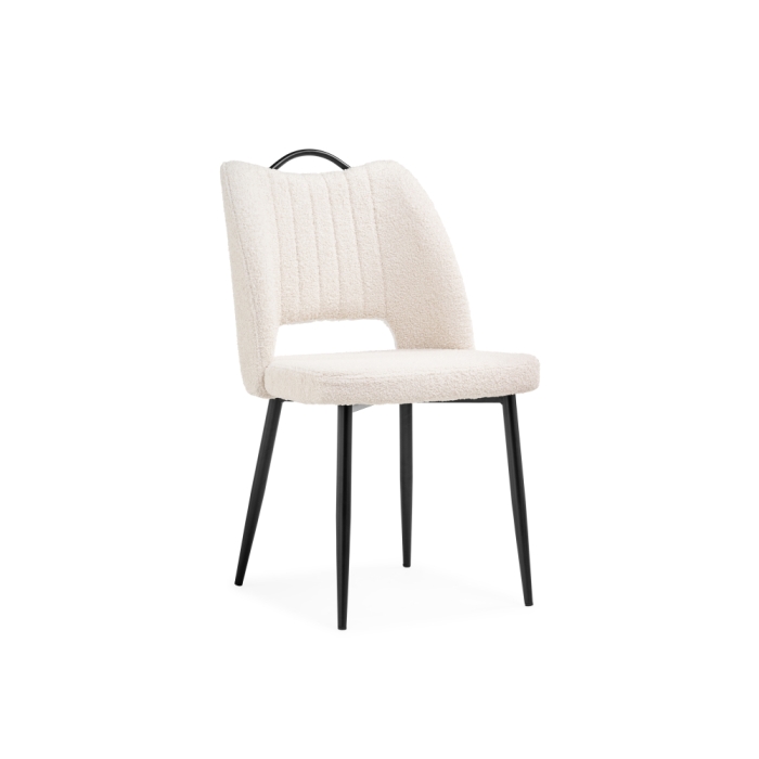 Стул на металлокаркасе Barton beige / black