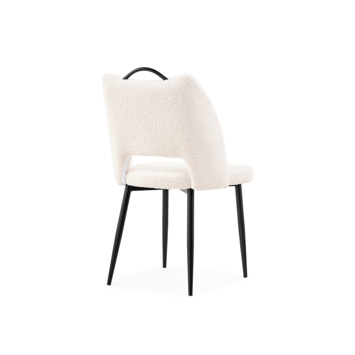 Стул на металлокаркасе Barton beige / black