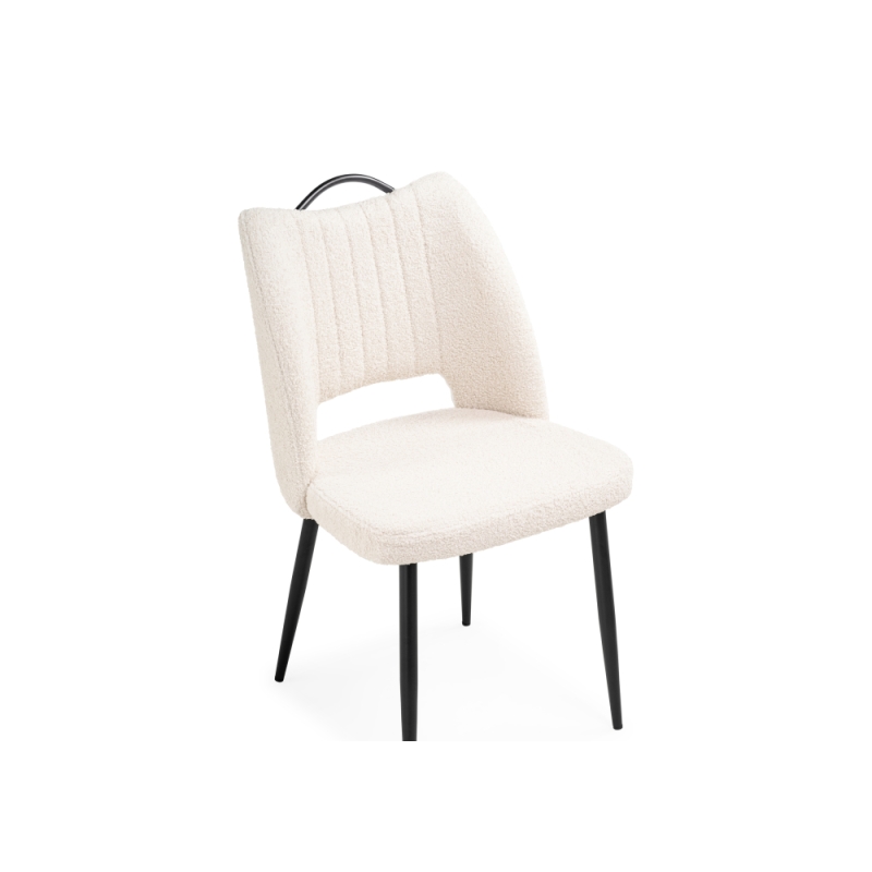 Стул на металлокаркасе Barton beige / black