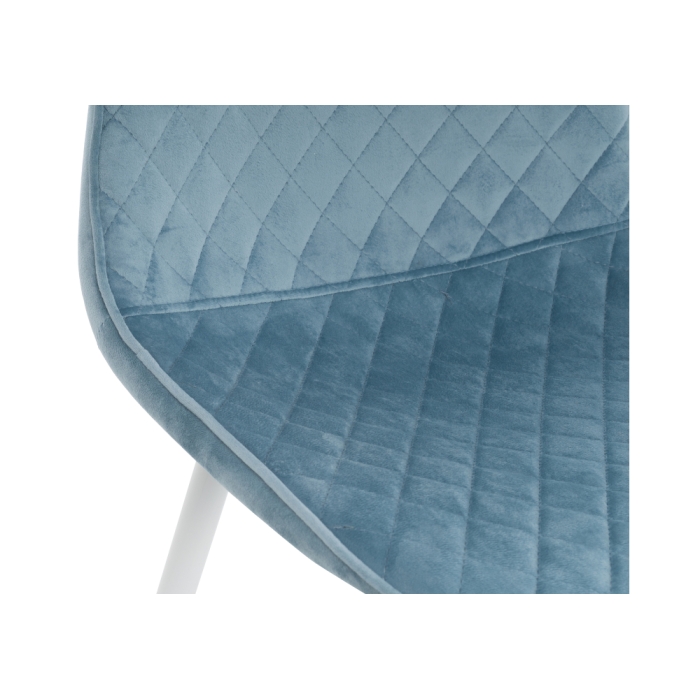 Стул на металлокаркасе Capri blue / white