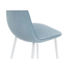 Стул на металлокаркасе Capri blue / white